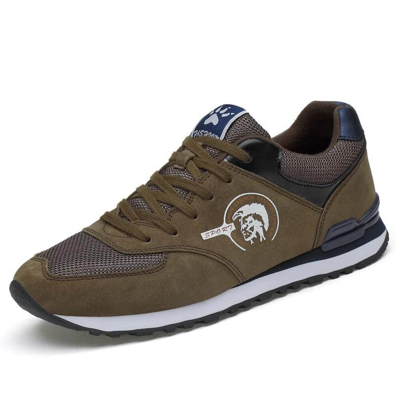Suede Leather Men Running Shoes - Image 3