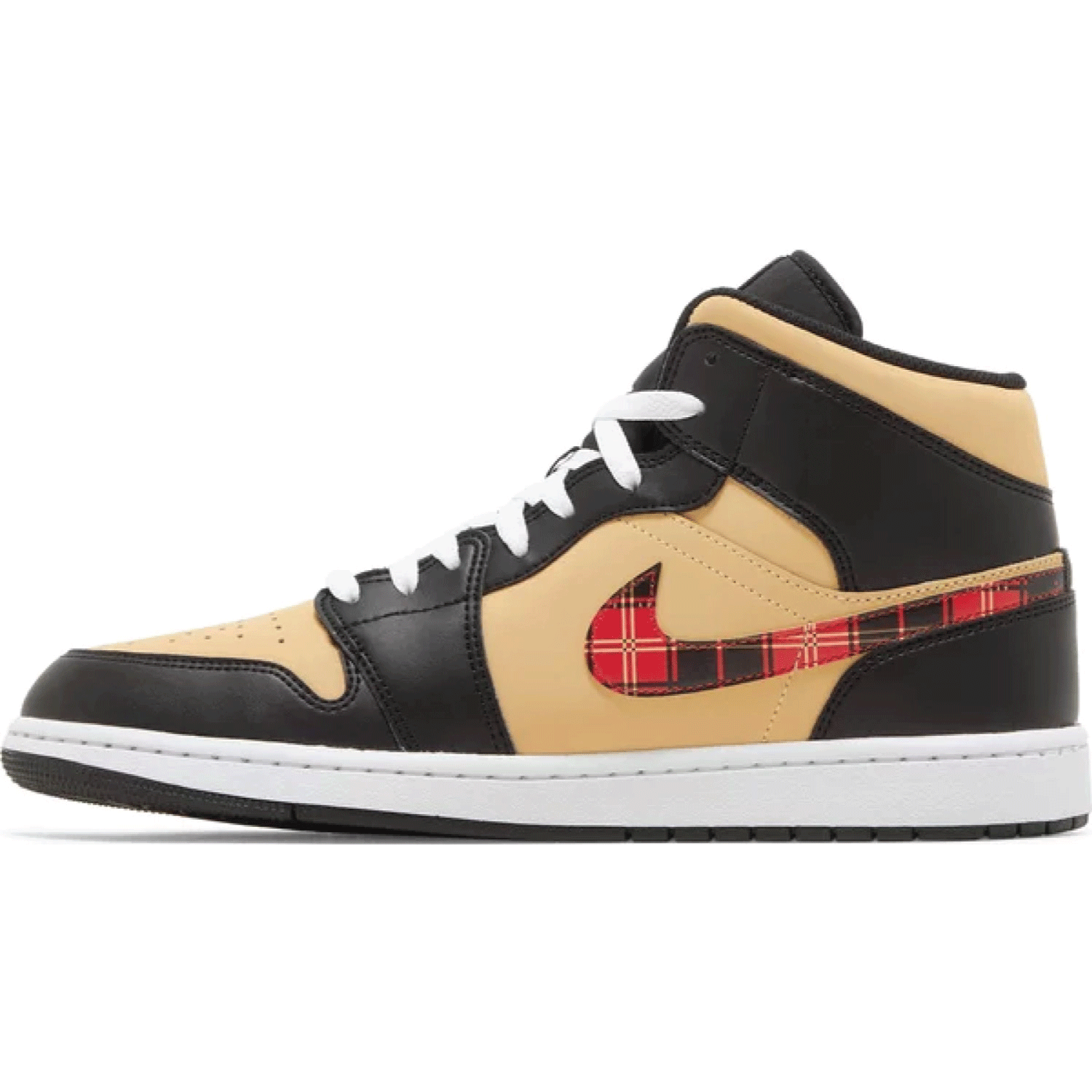 air jordan 1 mid se tartan swoosh , tartan swoosh , air jordan 1 mid , women