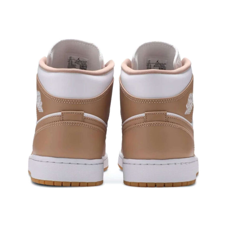 This is the back side of Air Jordan 1 Mid 'Tan Gum'