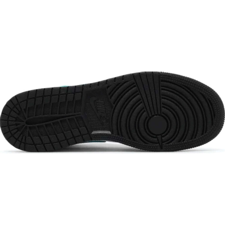 This is the lower side of This is the left side of Air Jordan 1 Mid Tropical Twist GS