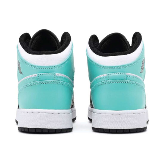 This is the back side of This is the left side of Air Jordan 1 Mid Tropical Twist GS