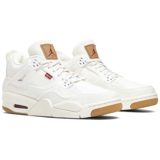 Levi's x Air Jordan 4 Retro GS 'White Denim' - Image 4