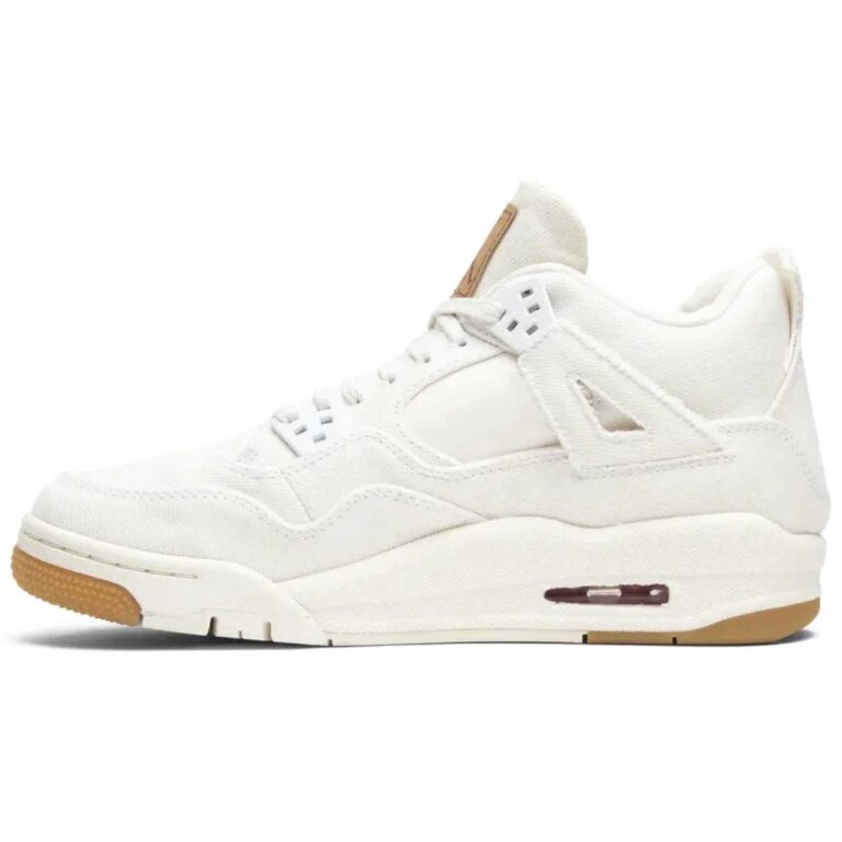 Levi's x Air Jordan 4 Retro GS 'White Denim'