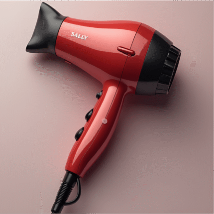 Sally Hair Dryer Shine – Red / Black